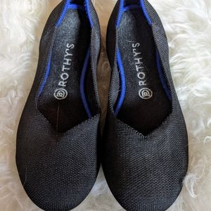 Rothy's solid black flats